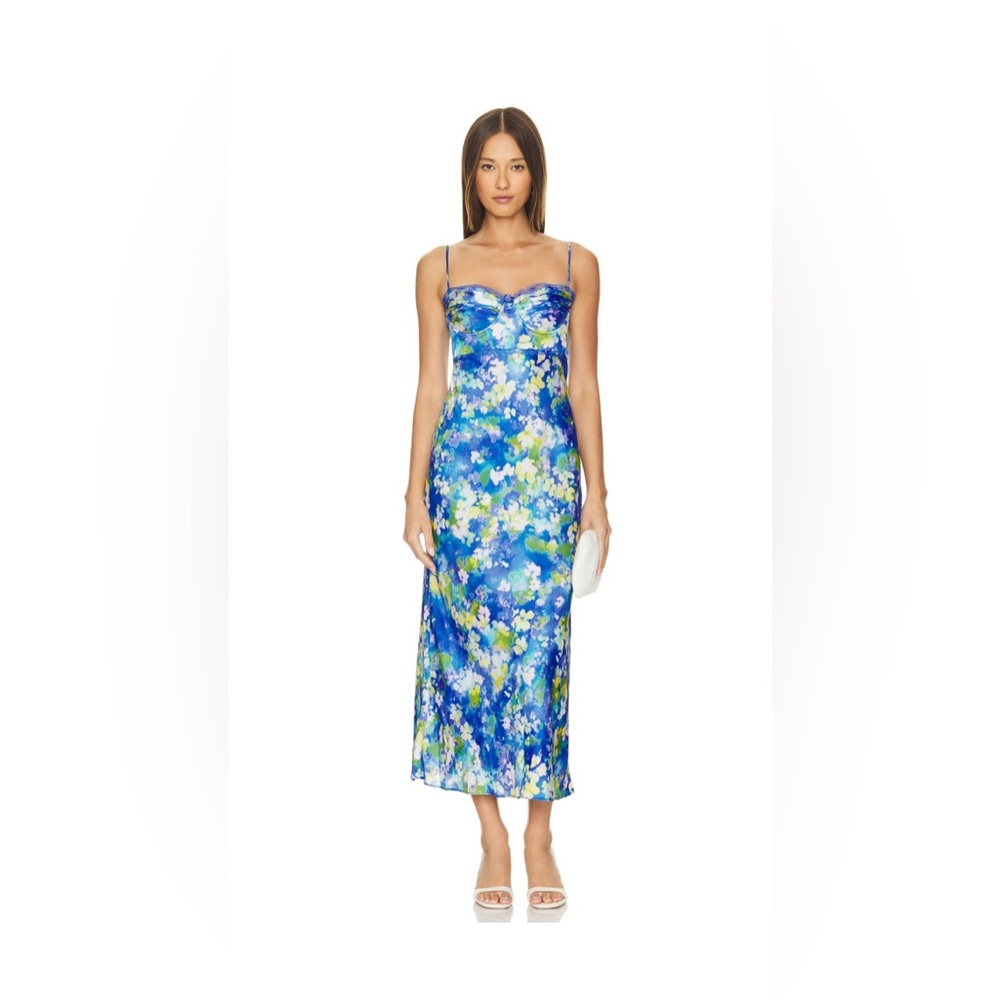 ASTR The Label Florianne Midi Dress